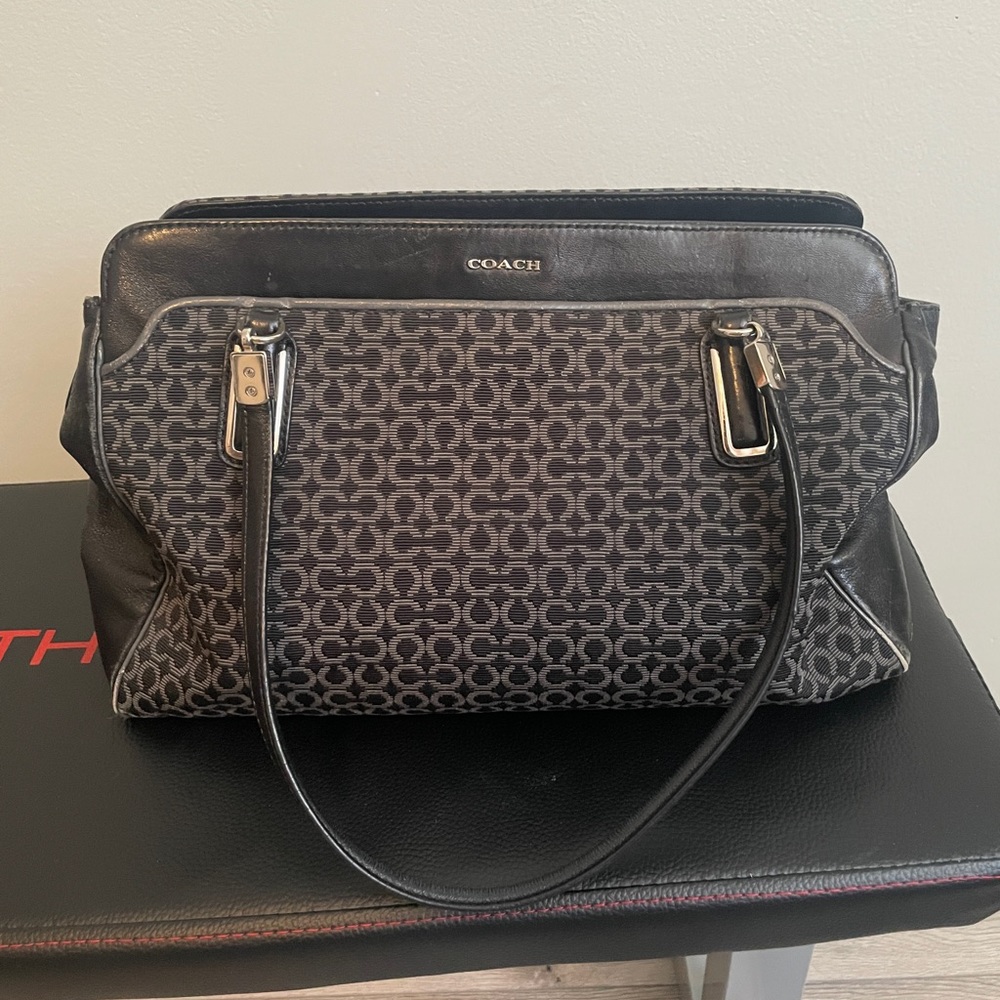 Authentic black coach handbag